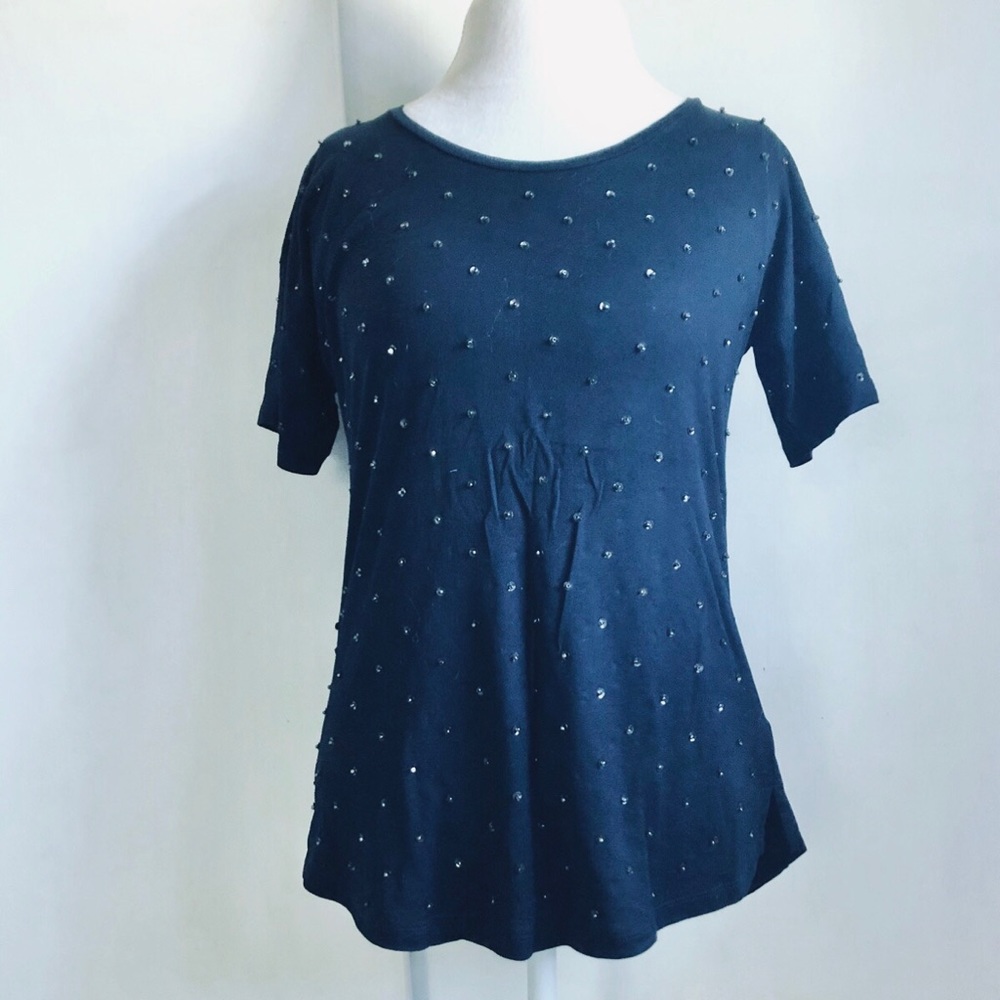 j crew allover sequin embellished tee
